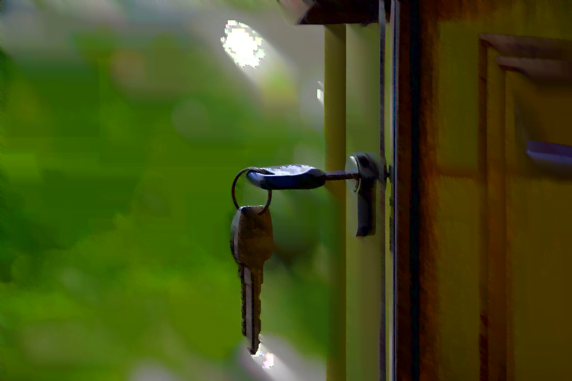a key in a keyhole